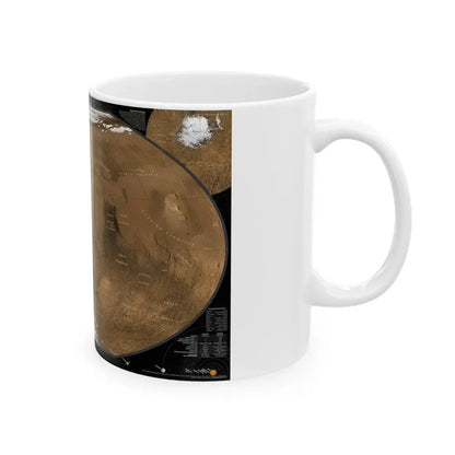 Space - MARS (2001) (Map) White Coffee Mug - Go Mug Yourself