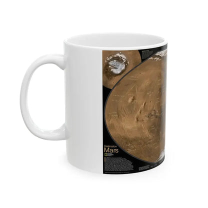 Space - MARS (2001) (Map) White Coffee Mug - Go Mug Yourself
