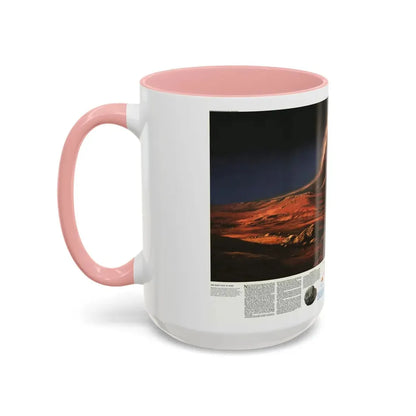 Space - MARS, Dusty Face of (1973) (Map) Accent Coffee Mug - Go Mug Yourself