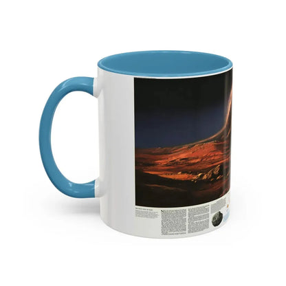 Space - MARS, Dusty Face of (1973) (Map) Accent Coffee Mug - Go Mug Yourself