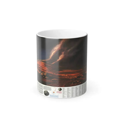 Space - MARS, Dusty Face of (1973) (Map) Color Changing Mug 11oz Default Title - Go Mug Yourself