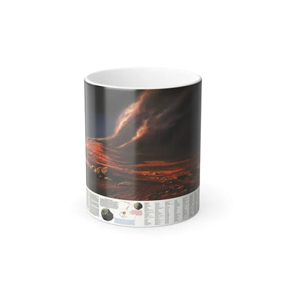 Space - MARS, Dusty Face of (1973) (Map) Color Changing Mug 11oz-Go Mug Yourself