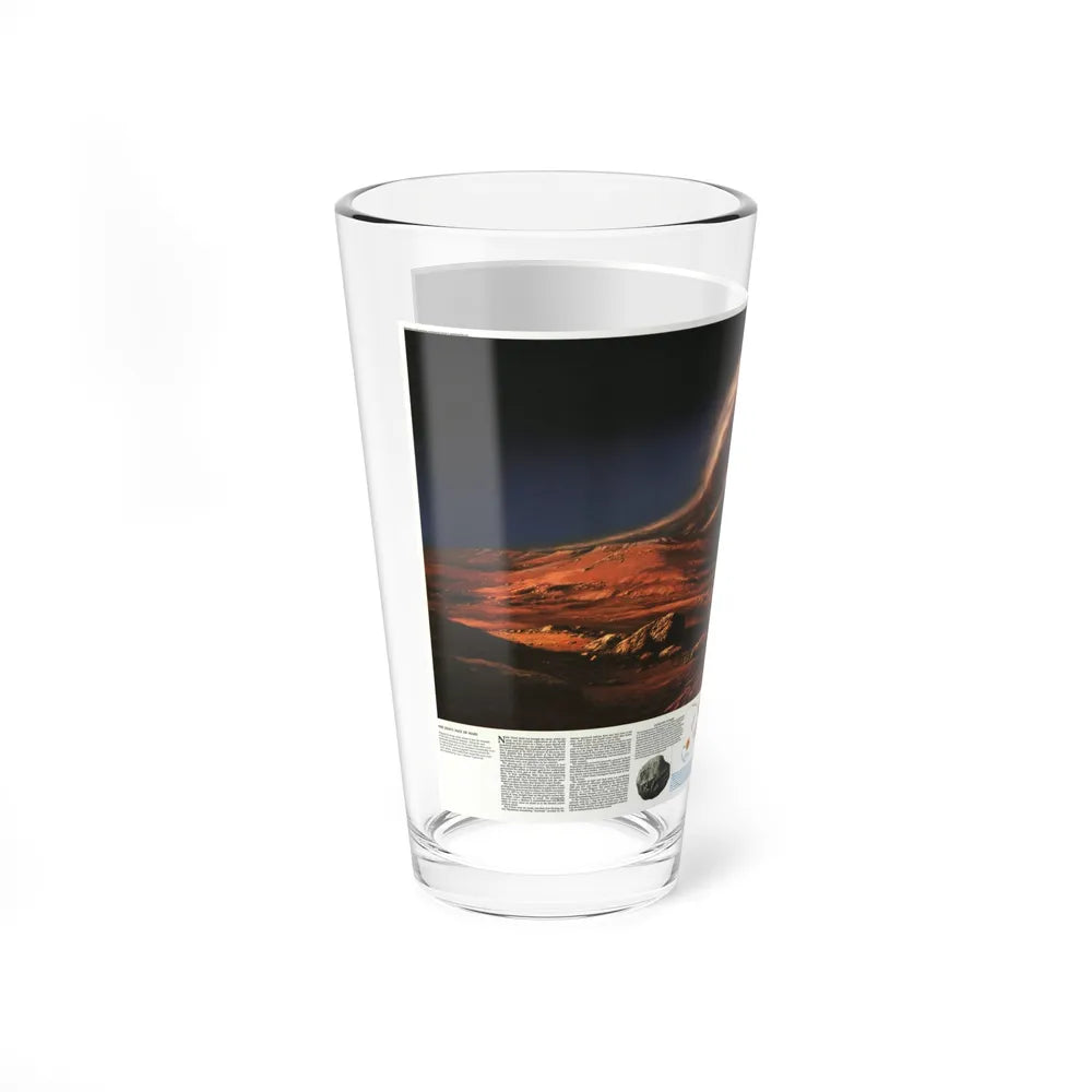 Space - MARS, Dusty Face of (1973) (Map) Pint Glass 16oz-Go Mug Yourself