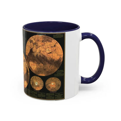 Space - MARS The Red Planet (1973) (Map) Accent Coffee Mug - Go Mug Yourself
