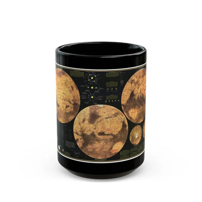 Space - MARS The Red Planet (1973) (Map) Black Coffee Mug 15oz - Go Mug Yourself