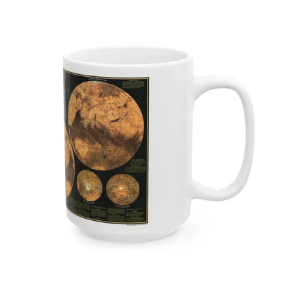 Space - MARS The Red Planet (1973) (Map) White Coffee Mug - Go Mug Yourself