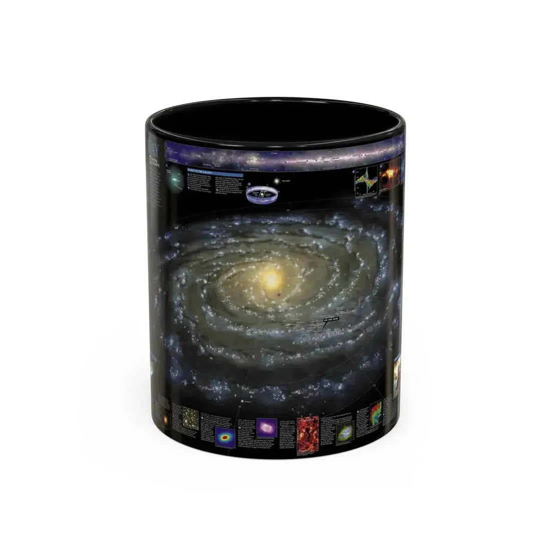 Space - Milky Way (2002) (Map) Accent Coffee Mug 11oz Black - Go Mug Yourself
