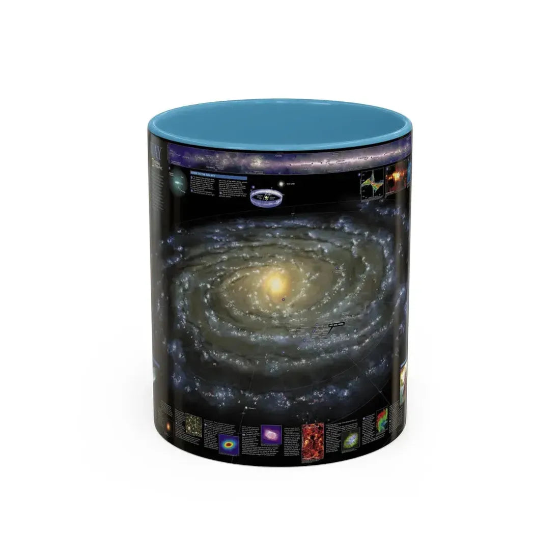 Space - Milky Way (2002) (Map) Accent Coffee Mug 11oz Light Blue - Go Mug Yourself