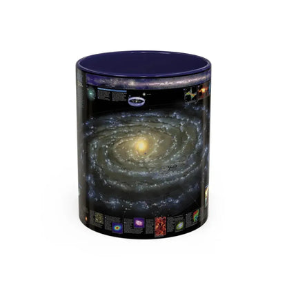 Space - Milky Way (2002) (Map) Accent Coffee Mug 11oz Navy - Go Mug Yourself