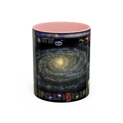 Space - Milky Way (2002) (Map) Accent Coffee Mug 11oz Pink - Go Mug Yourself