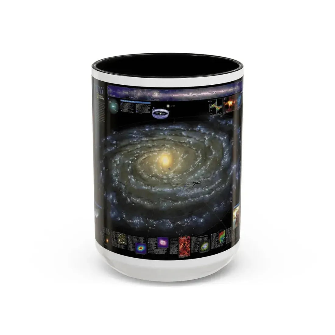 Space - Milky Way (2002) (Map) Accent Coffee Mug 15oz Black - Go Mug Yourself