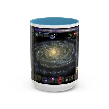 Space - Milky Way (2002) (Map) Accent Coffee Mug 15oz Light Blue - Go Mug Yourself