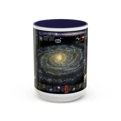 Space - Milky Way (2002) (Map) Accent Coffee Mug 15oz Navy - Go Mug Yourself