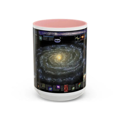 Space - Milky Way (2002) (Map) Accent Coffee Mug 15oz Pink - Go Mug Yourself