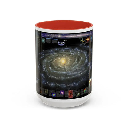 Space - Milky Way (2002) (Map) Accent Coffee Mug 15oz Red - Go Mug Yourself