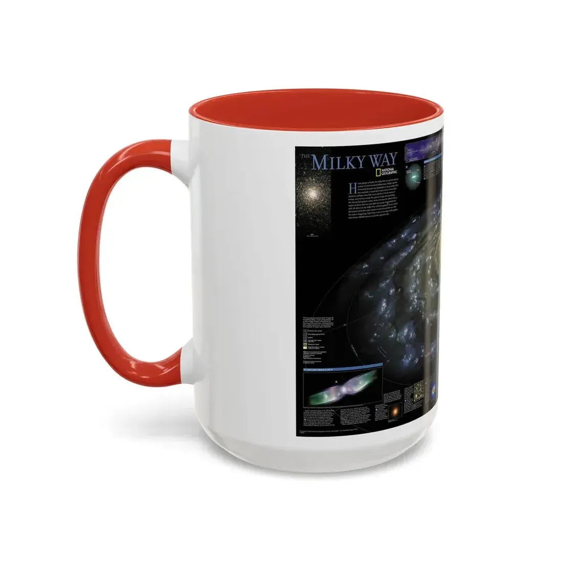 Space - Milky Way (2002) (Map) Accent Coffee Mug - Go Mug Yourself