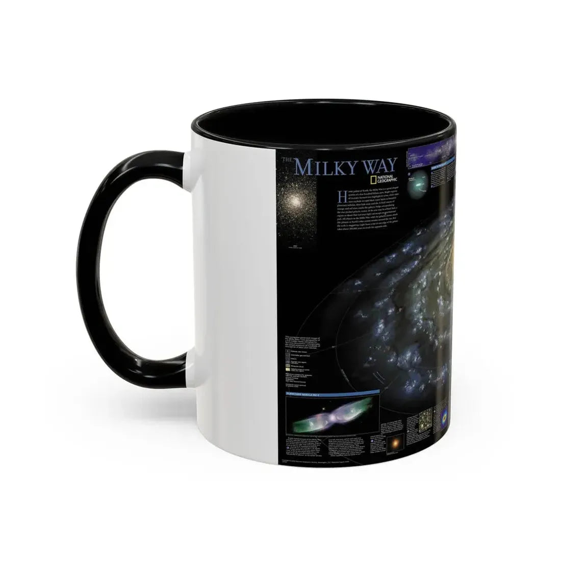 Space - Milky Way (2002) (Map) Accent Coffee Mug - Go Mug Yourself