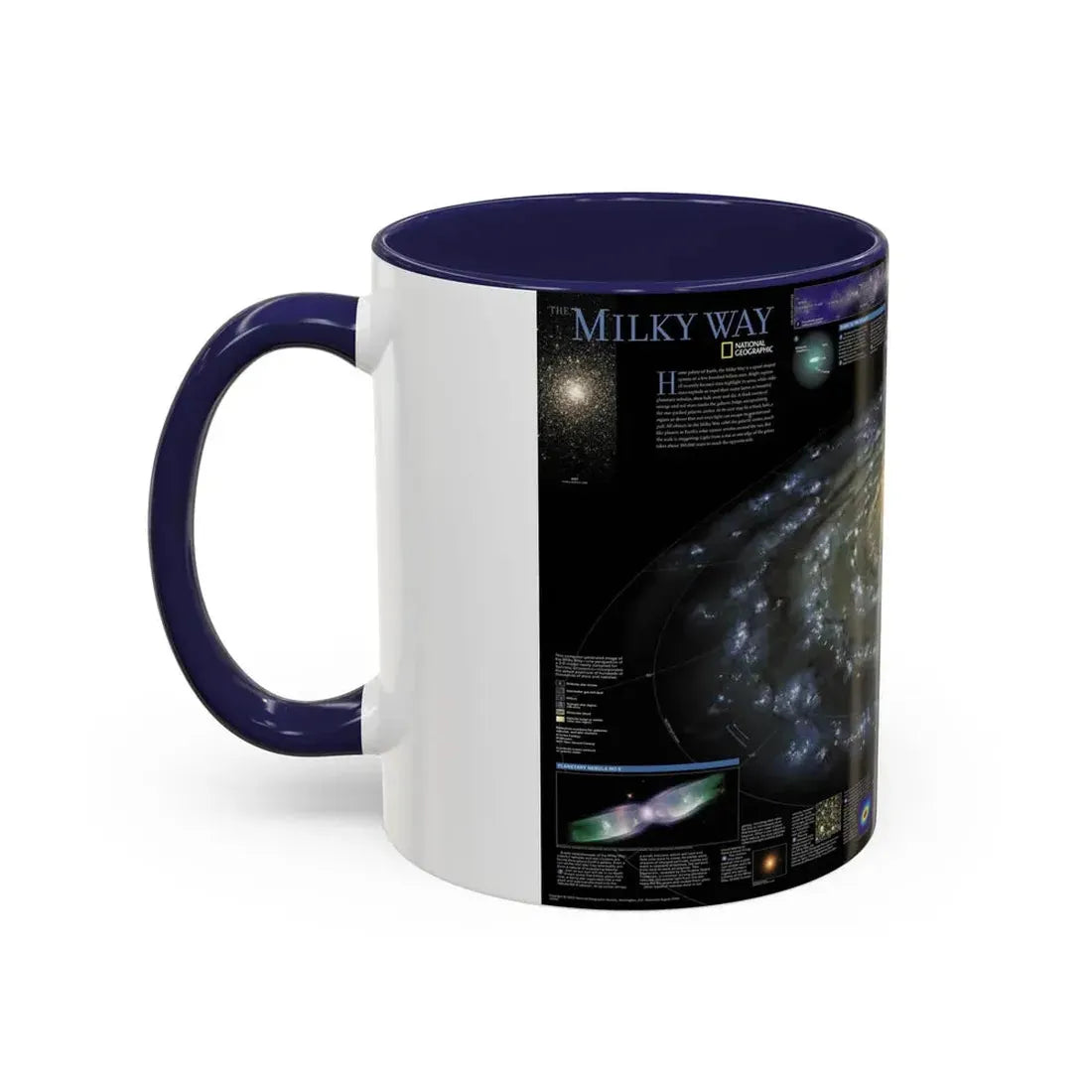 Space - Milky Way (2002) (Map) Accent Coffee Mug - Go Mug Yourself