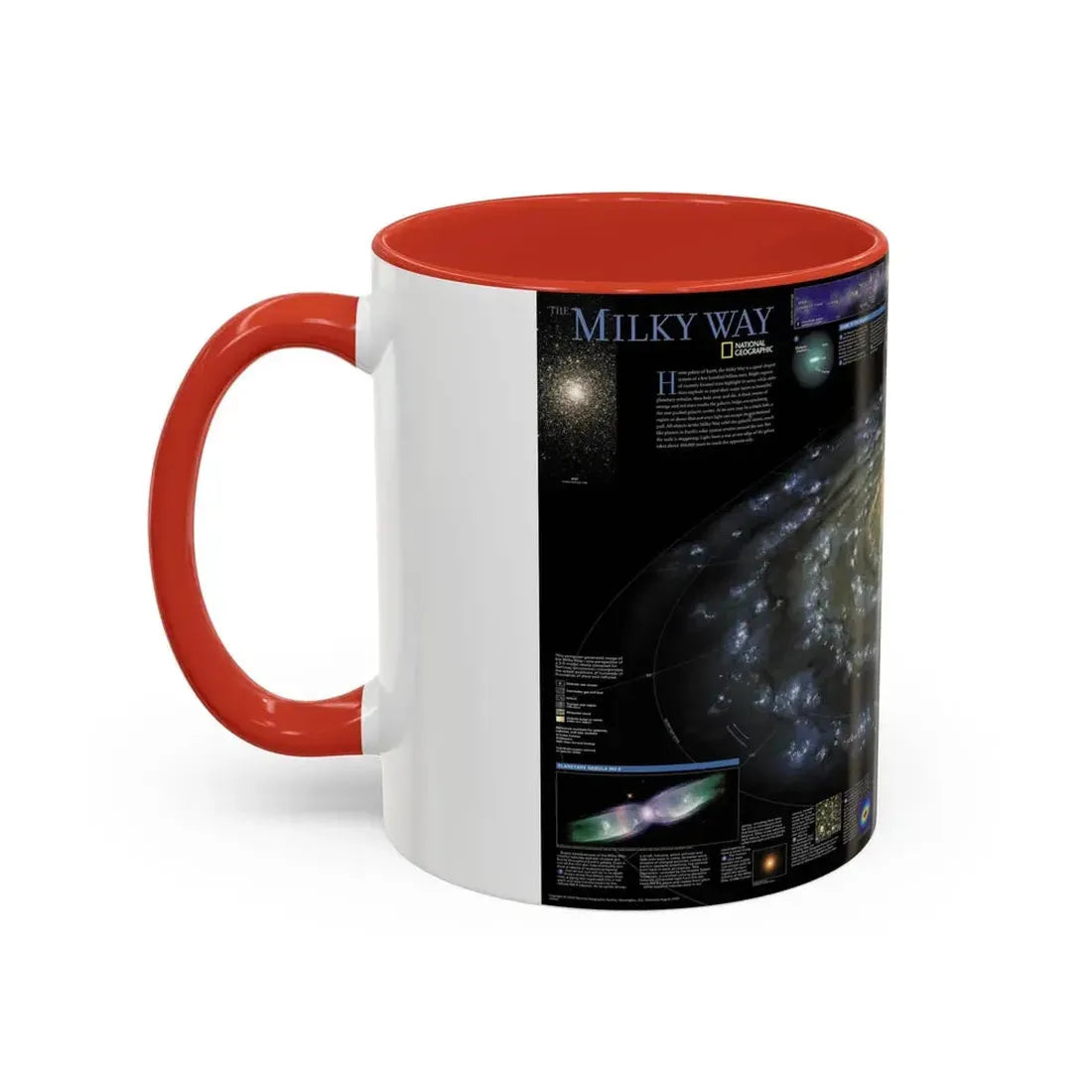 Space - Milky Way (2002) (Map) Accent Coffee Mug - Go Mug Yourself