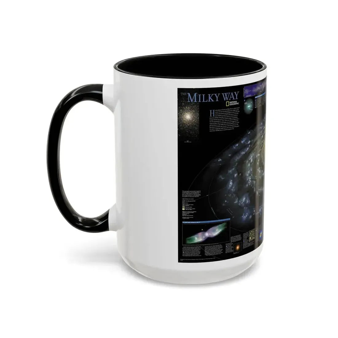 Space - Milky Way (2002) (Map) Accent Coffee Mug - Go Mug Yourself