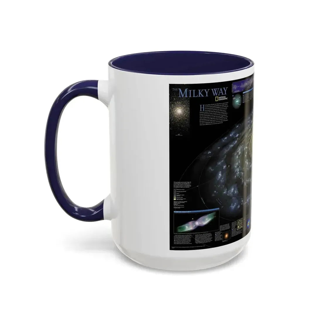 Space - Milky Way (2002) (Map) Accent Coffee Mug - Go Mug Yourself