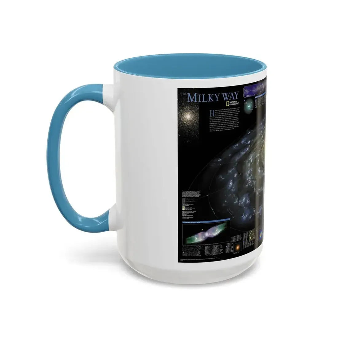 Space - Milky Way (2002) (Map) Accent Coffee Mug - Go Mug Yourself