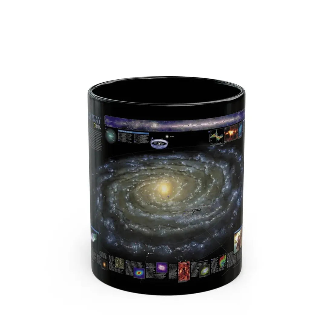 Space - Milky Way (2002) (Map) Black Coffee Mug 11oz - Go Mug Yourself