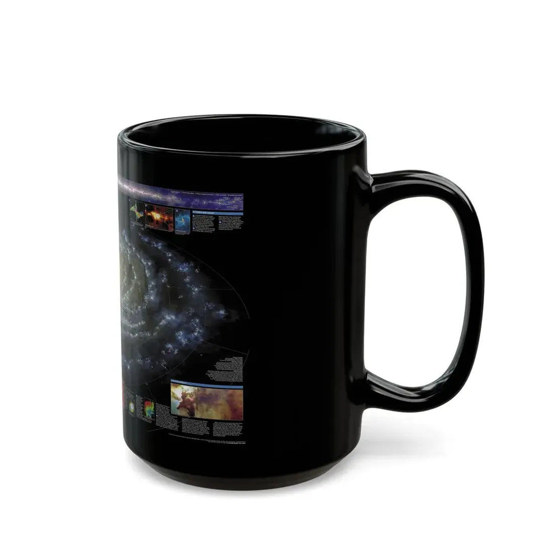 Space - Milky Way (2002) (Map) Black Coffee Mug - Go Mug Yourself