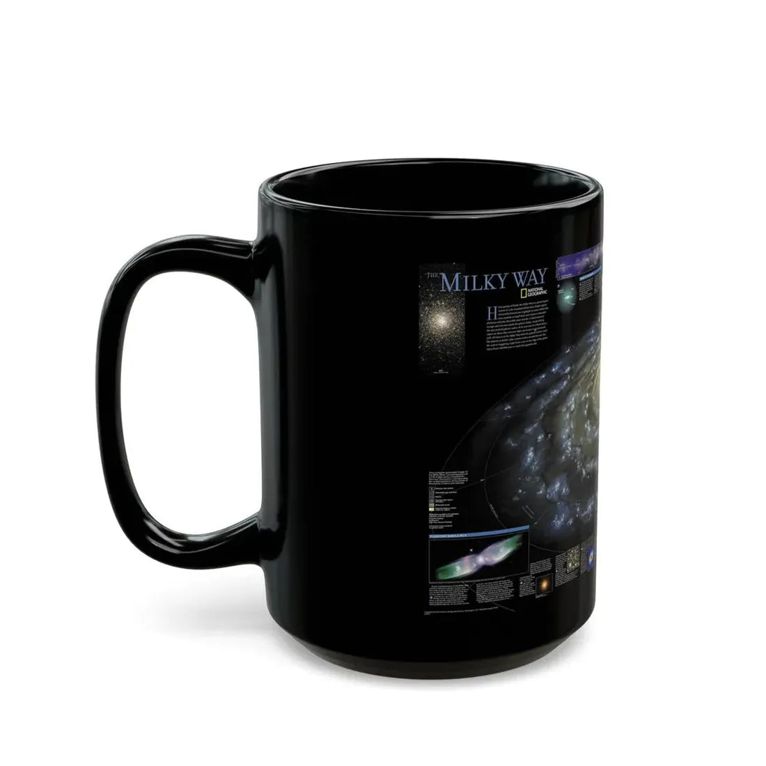 Space - Milky Way (2002) (Map) Black Coffee Mug - Go Mug Yourself