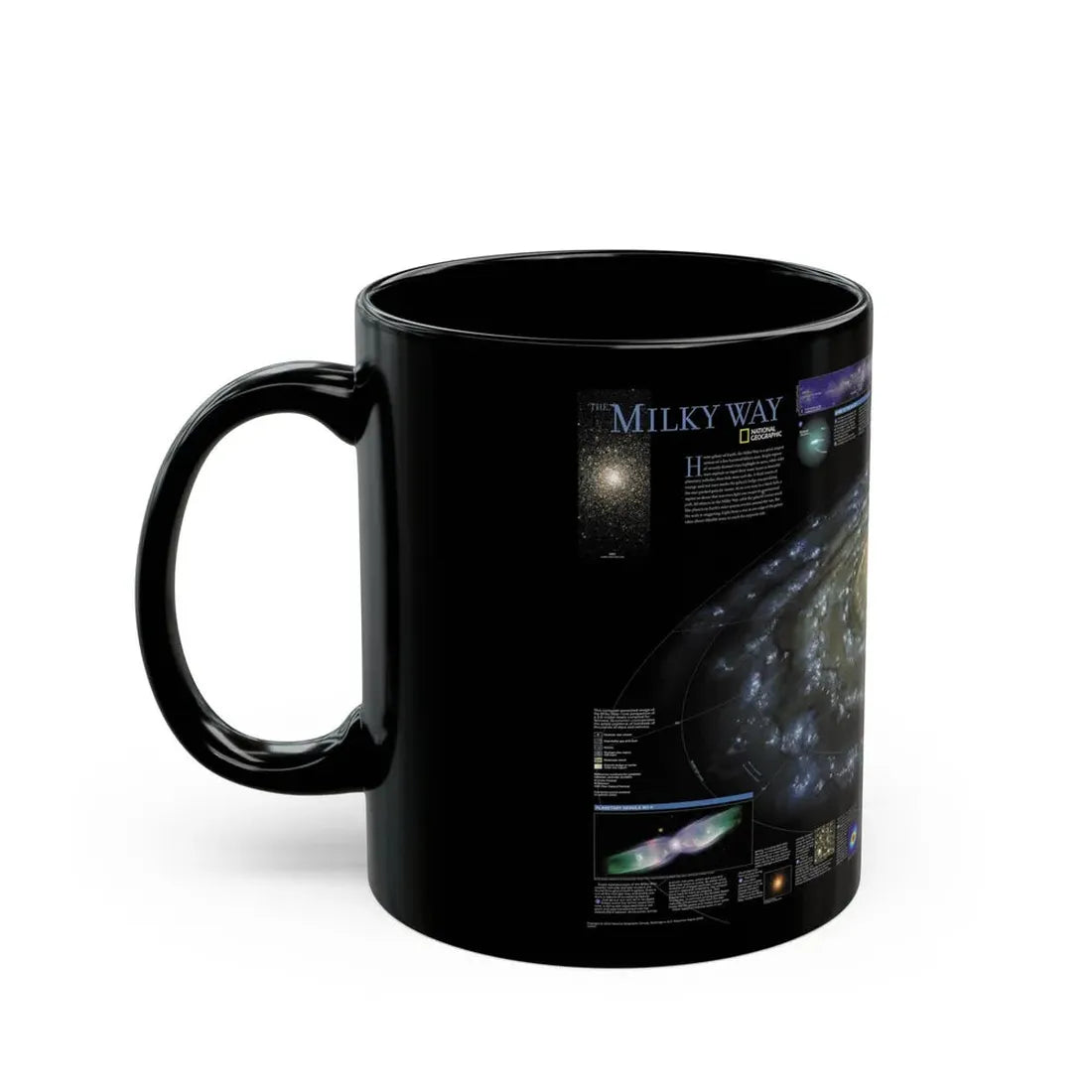 Space - Milky Way (2002) (Map) Black Coffee Mug - Go Mug Yourself