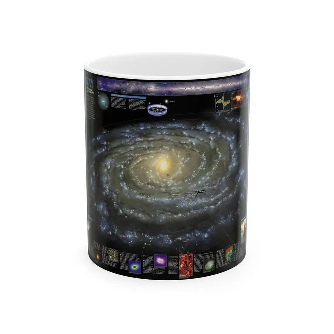 Space - Milky Way (2002) (Map) White Coffee Mug 11oz - Go Mug Yourself