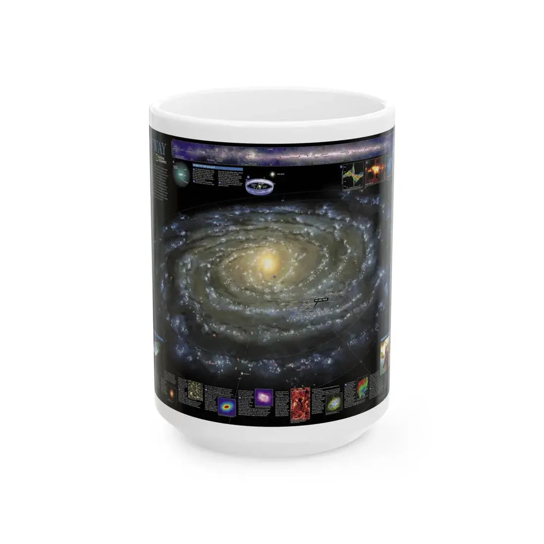 Space - Milky Way (2002) (Map) White Coffee Mug 15oz - Go Mug Yourself