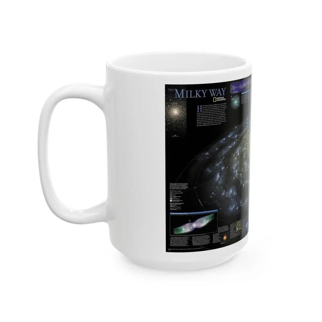 Space - Milky Way (2002) (Map) White Coffee Mug - Go Mug Yourself