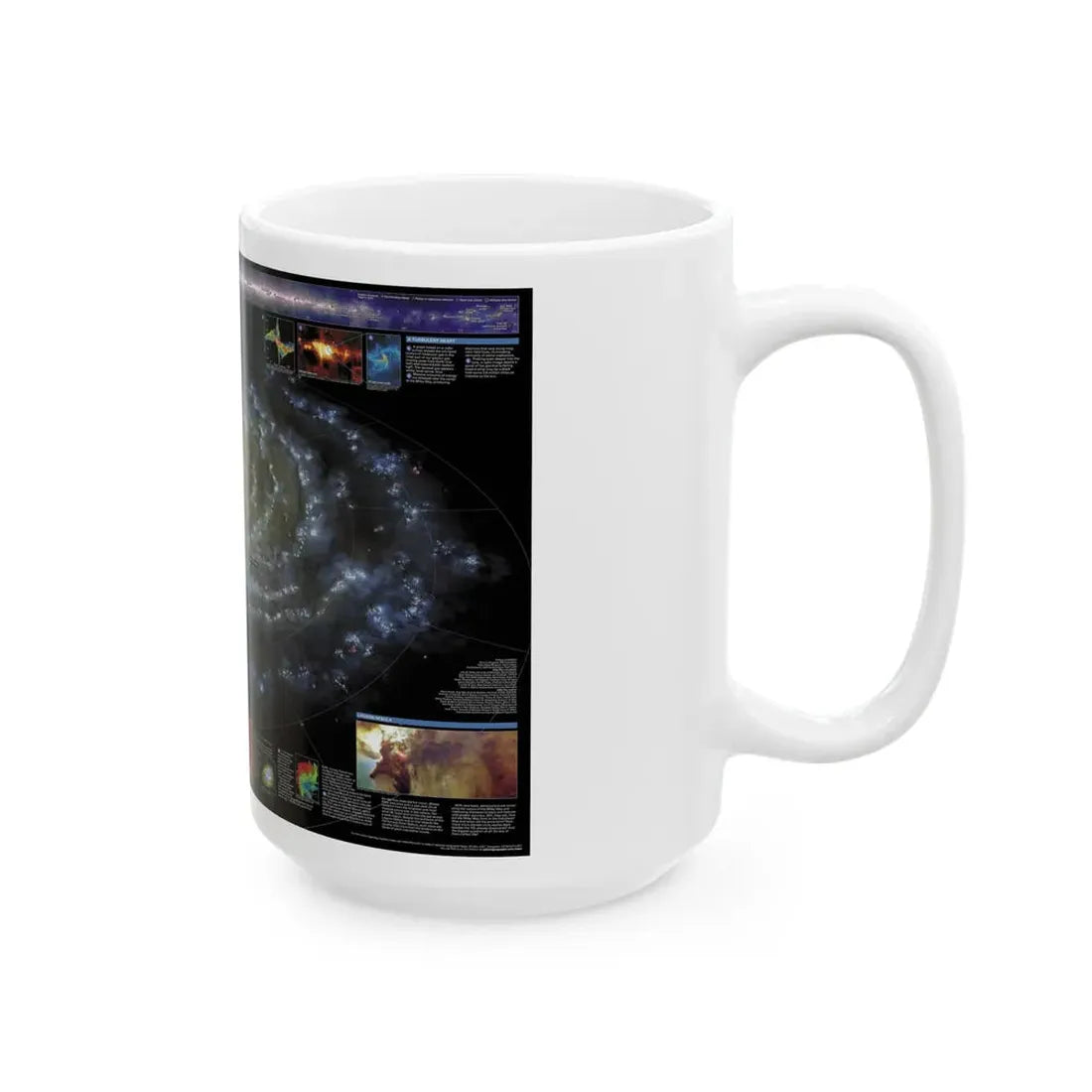 Space - Milky Way (2002) (Map) White Coffee Mug - Go Mug Yourself