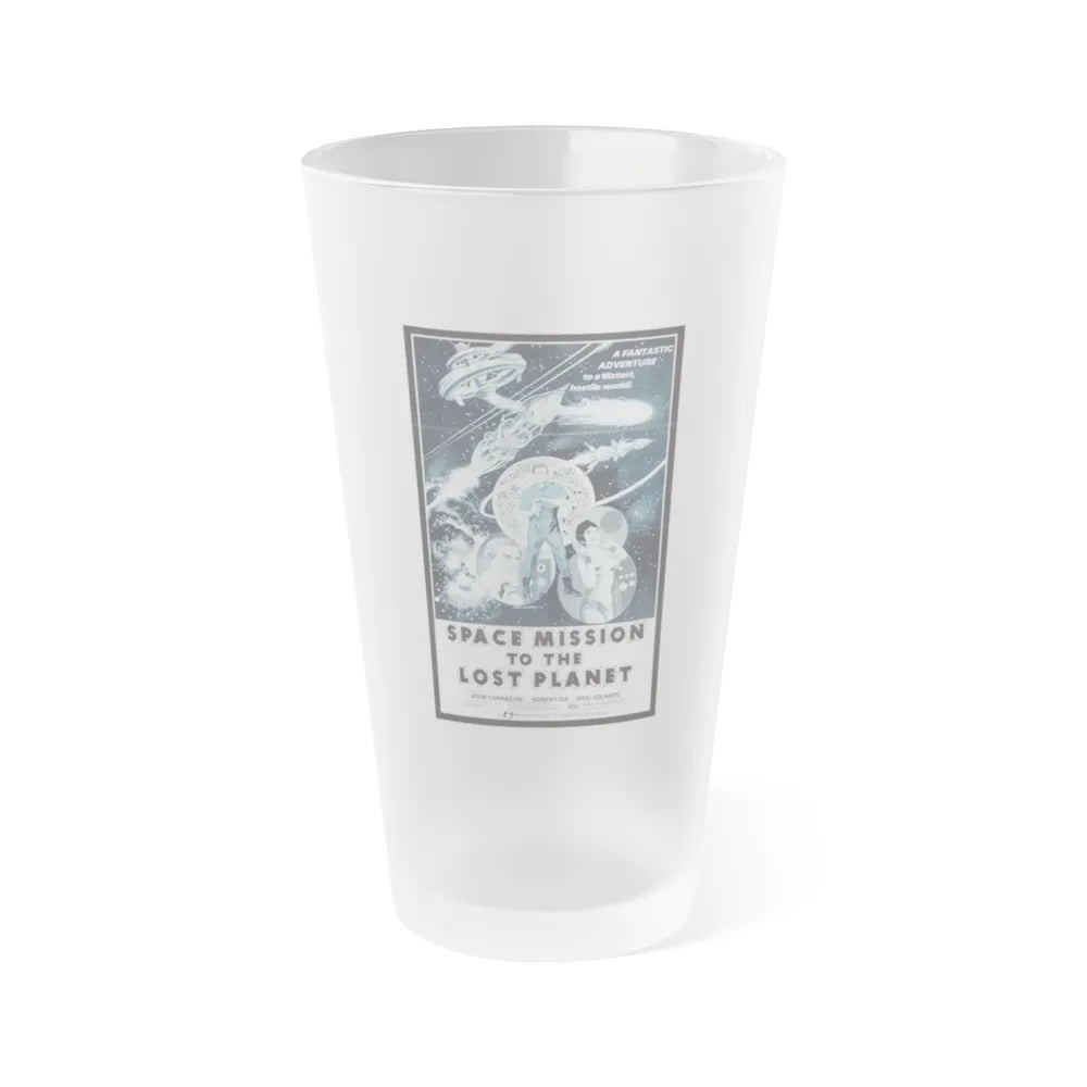 SPACE MISSION TO LOST PLANET (HORROR OF THE BLOOD MONSTERS) 1970 Movie Poster - Frosted Pint Glass 16oz-16oz-Frosted-Go Mug Yourself