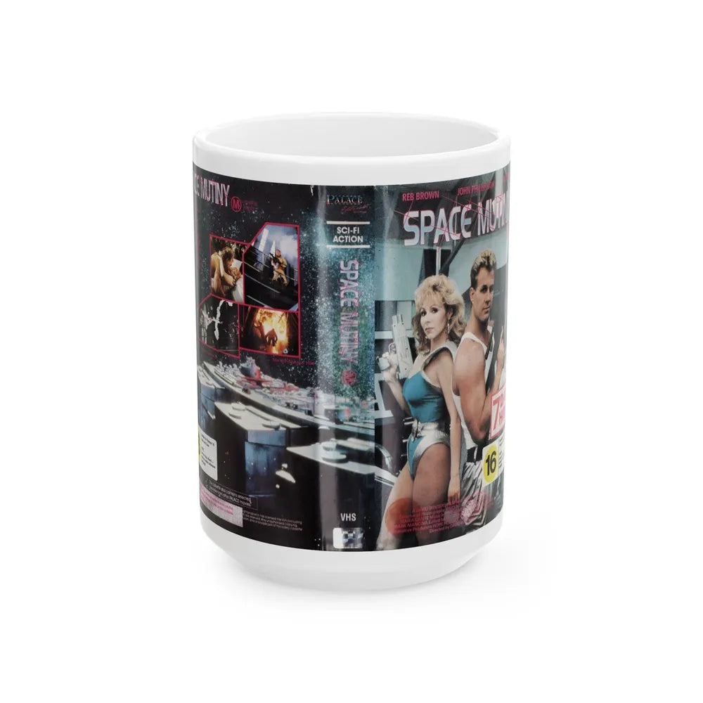 SPACE MUTINY REB BROWN (VHS COVER) - White Coffee Mug-15oz-Go Mug Yourself