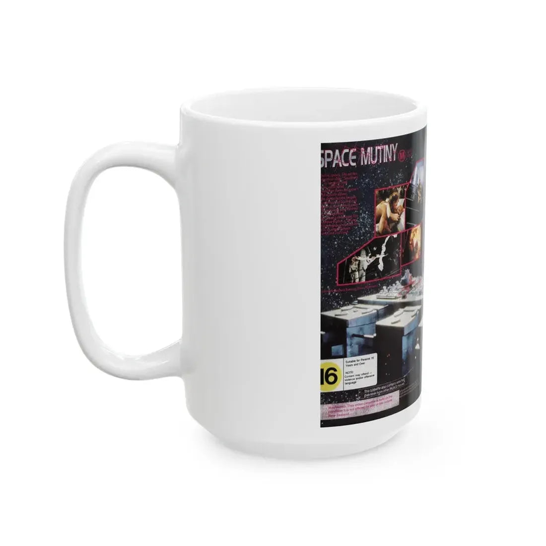 SPACE MUTINY REB BROWN (VHS COVER) - White Coffee Mug - Go Mug Yourself
