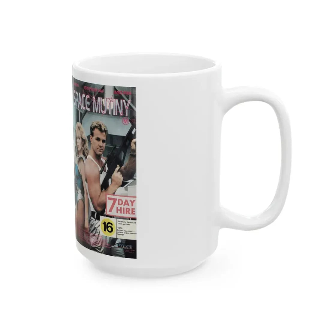 SPACE MUTINY REB BROWN (VHS COVER) - White Coffee Mug - Go Mug Yourself
