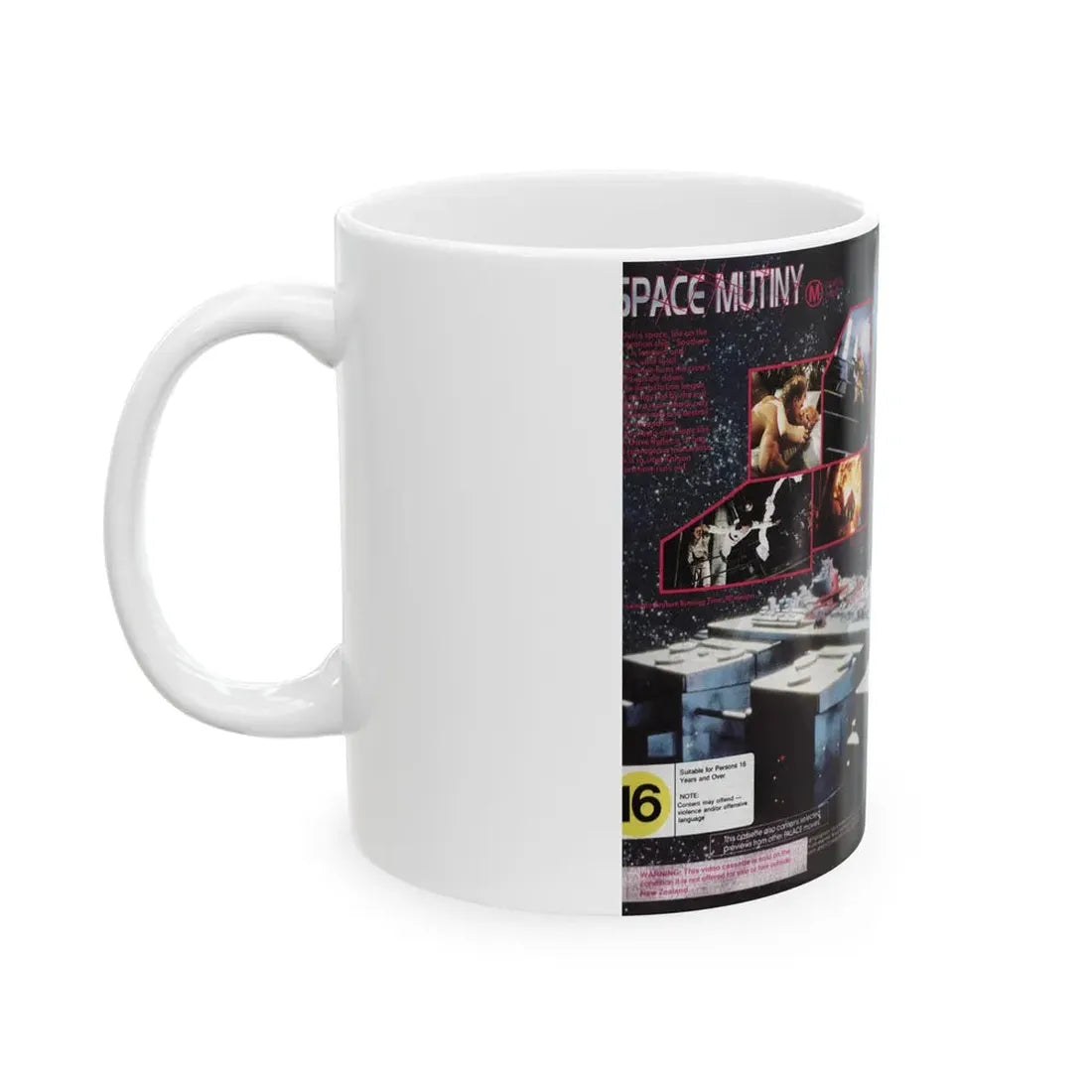 SPACE MUTINY REB BROWN (VHS COVER) - White Coffee Mug - Go Mug Yourself