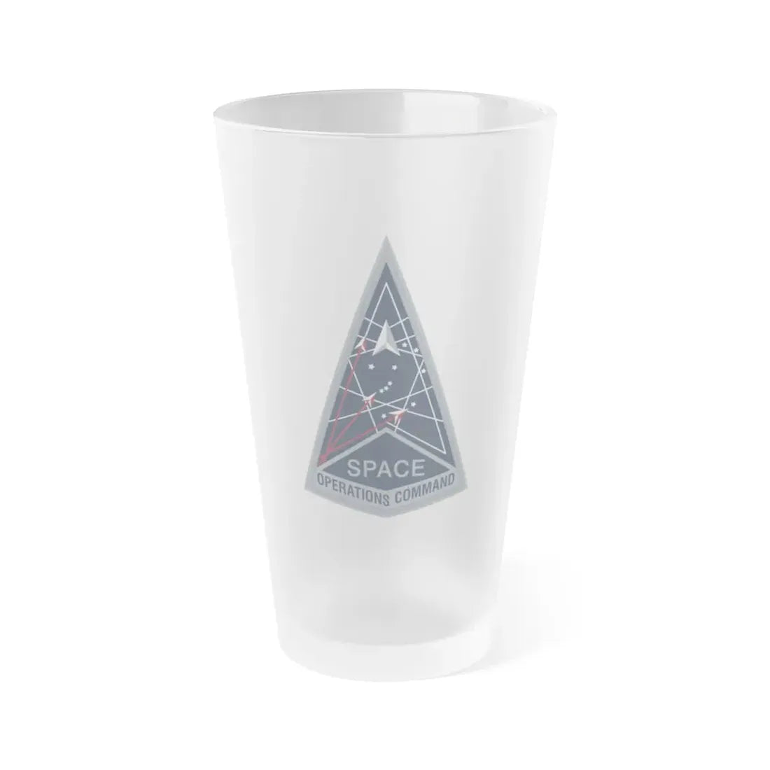 Space Operations Command (U.S. Space Force) Frosted Pint Glass 16oz Default Title - Go Mug Yourself
