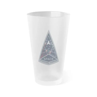 Space Operations Command (U.S. Space Force) Frosted Pint Glass 16oz Default Title - Go Mug Yourself