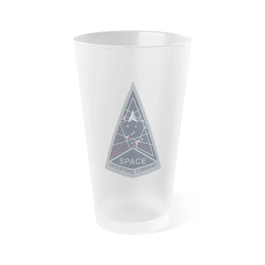Space Operations Command (U.S. Space Force) Frosted Pint Glass 16oz Default Title - Go Mug Yourself