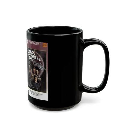 SPACE RAIDERS CLAMSHELL (VHS COVER) - Black Coffee Mug - Go Mug Yourself