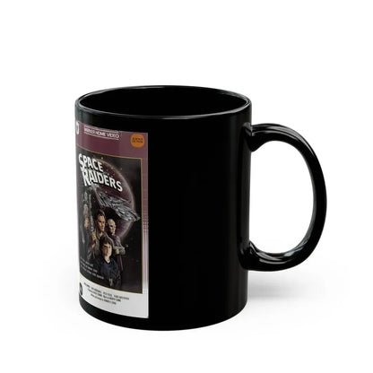 SPACE RAIDERS CLAMSHELL (VHS COVER) - Black Coffee Mug - Go Mug Yourself