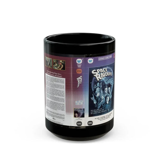 SPACE RAIDERS SCIENCE FICTION (VHS COVER) - Black Coffee Mug 15oz - Go Mug Yourself