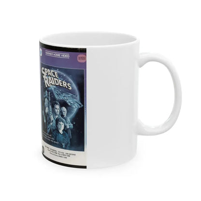 SPACE RAIDERS SCIENCE FICTION (VHS COVER) - White Coffee Mug - Go Mug Yourself