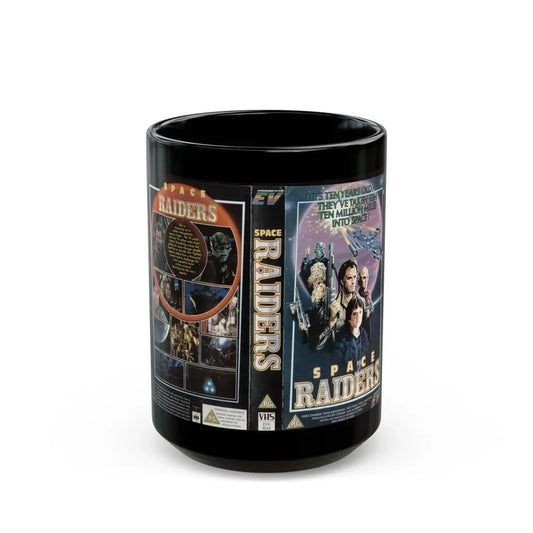 SPACE RAIDERS (VHS COVER) - Black Coffee Mug 15oz - Go Mug Yourself