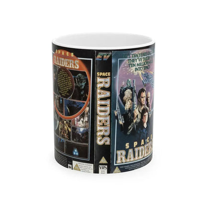 SPACE RAIDERS (VHS COVER) - White Coffee Mug 11oz - Go Mug Yourself