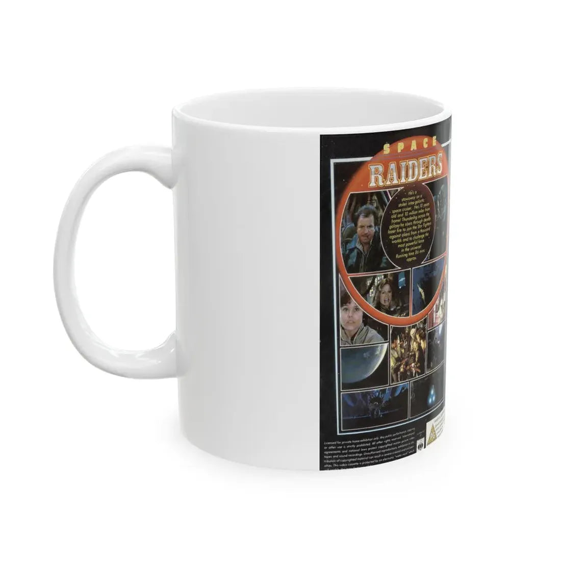SPACE RAIDERS (VHS COVER) - White Coffee Mug - Go Mug Yourself
