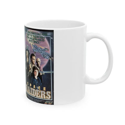 SPACE RAIDERS (VHS COVER) - White Coffee Mug - Go Mug Yourself